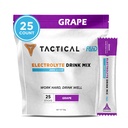 Tattico fluido - Zucchero Zero, Polvere di elettrolita Keto, Imballaggio di idratazione, Made in USA (Grape, 25 Conte)