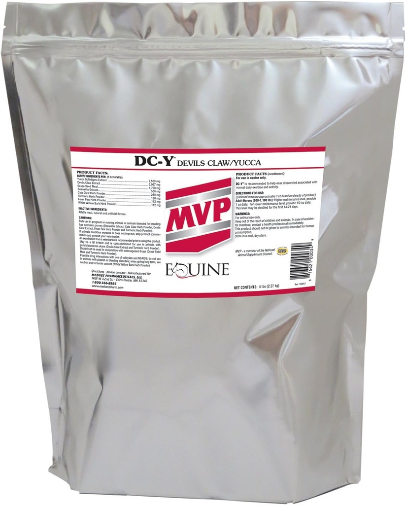 MVP DC-Y (5lb) Aids in Minimizing Aches and Tenderness Associated with Every Day AttivitÃ in Cavalli...