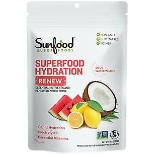 Polvere di acqua di cocco, polvere di elettroliti con limone, sale marino e minerali, miscela di bevanda di elettrolita organica pulita - 8 oz Bag
