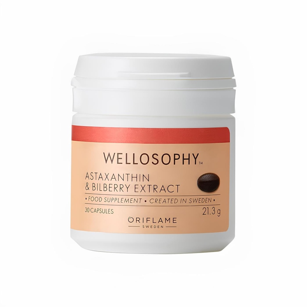 WELLOSOPHY-wellness by oriflame Astaxanthin & Bilberry Extract 30 capsule