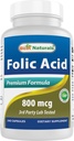 Migliori naturali acido folico 800 mcg 240 capsule