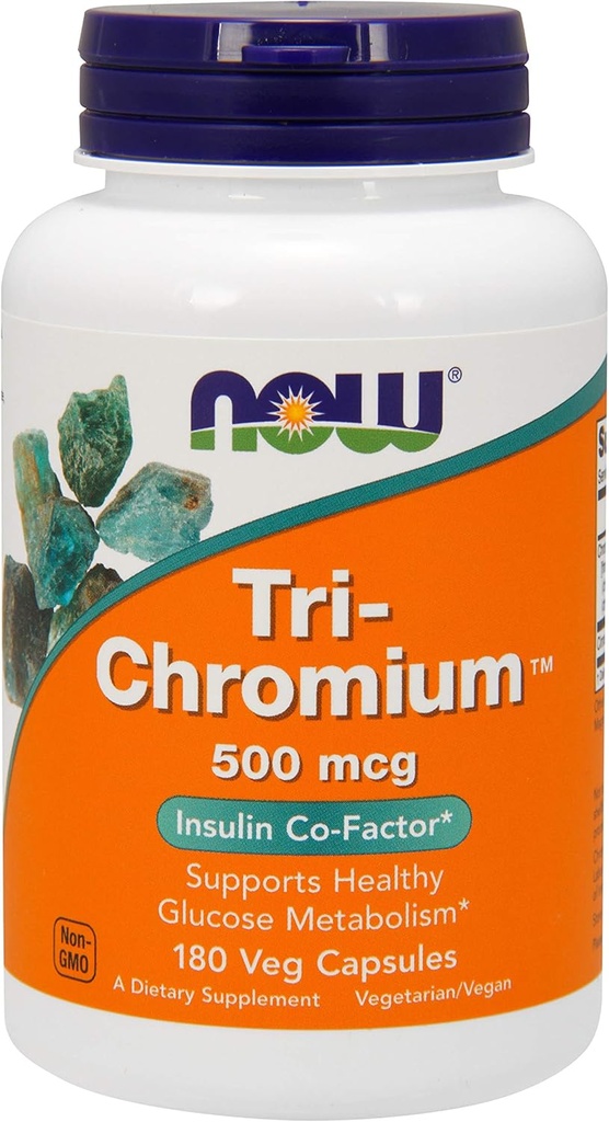 NOW Foods - Tri-Chromium 500 mcg. - 180 Capsule Vegetariani
