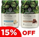 PlantFusion pianta completa base Pea Protein Powder Bundle, Non OGM, Vegan, Dairy Free, Gluten Free, Soy Free, Allergy Free w/Digestive Enzymes, Integratore alimentare, Vanilla Bean e Chocolate 1 Pound
