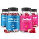 NutraChamps Complete Hair, Skin & Nails Bundle. Biotina, Collagene, Keratin