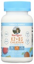 Vitamina di Mary Ruth K2 & D3 + Gummie di calcio, 30 Ct