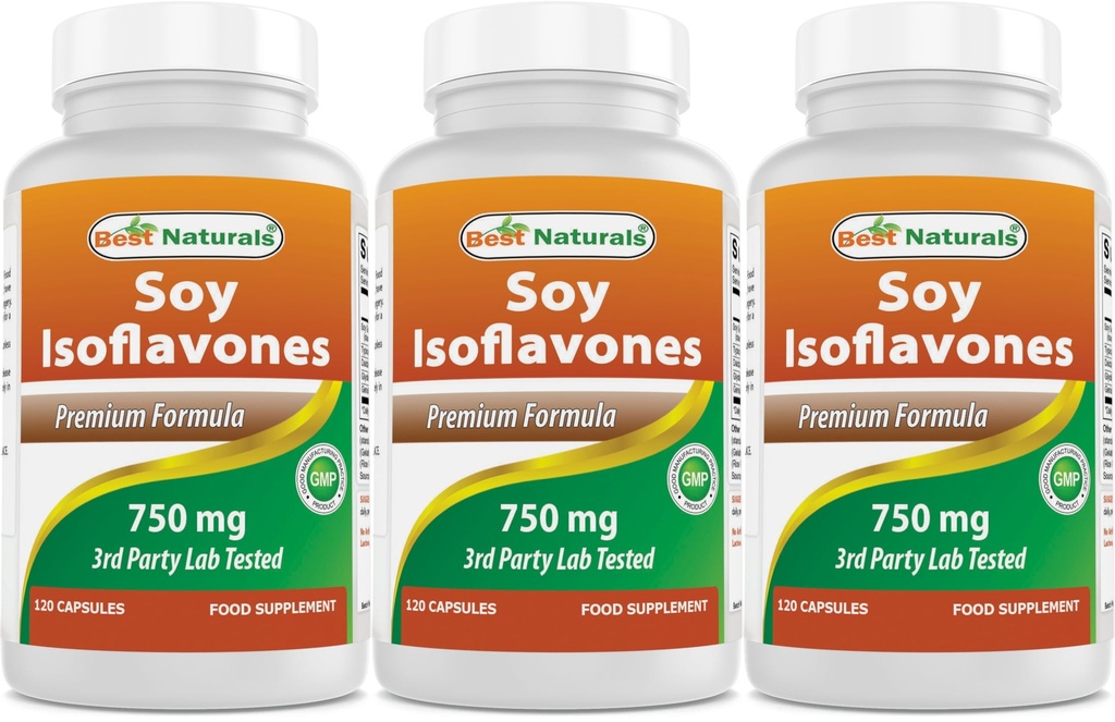 Best Naturals Soy Isoflavones 750 mg 120 capsule (120 conteggio)