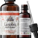 Estratto di tintura di Cayenne, Cayenne Organico (Capsicum annuum) Pepe secca - Glicerina vegetale - Non OGM - 2 oz