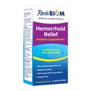 Relief emorroidi probiotici di RectiBiom con ingredienti naturali per lenire la pelle, rapido sollievo. Acido ialuronico e estratto currico, Vegan, Formulazione senza glutine