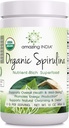 Sorprendente India Organic Spirulina Polvere (non OGM) 16 oz (454 gm) - Supporta la rigenerazione cellulare, la salute immunitaria, la disintossicazione e la salute generale*