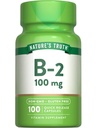 La verità della natura B2 vitamina | 100mg | 100 capsule | Non OGM & Gluten Supplemento gratuito | Riboflavin