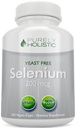 Selenium 200mcg - 365 Vegan Capsules non Tablets - Pure & Yeast Free L-Selenomethionine for Betterd Absorption - Thyroid, Heart, and Immune System Support - Antiossidante Trace Mineral - Made in USA