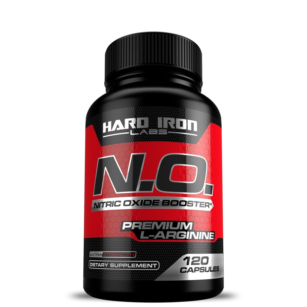 N.O. Booster Nitric Oxide con L-Arginina, L-Citrullina, Beta Alanina, AAKG - Non OGM, Senza Glutine, Vegan - Supplemento pre-allenamento per la crescita muscolare, Stamina, Energia, Pompe, Vascularità - 120 capsule