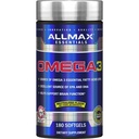 ALLMAX Nutrition Omega 3 Ultra-Pure Cold-Water Fish Oil Concentrato, 180 Conte