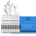 Bio-terapeutica Collagen & Elastin Ampoules, siero facciale concentrato Hydrates and Firms Tutti i tipi di pelle con Gentle e Restorative Water Based Formula - 10 Vials di vetro