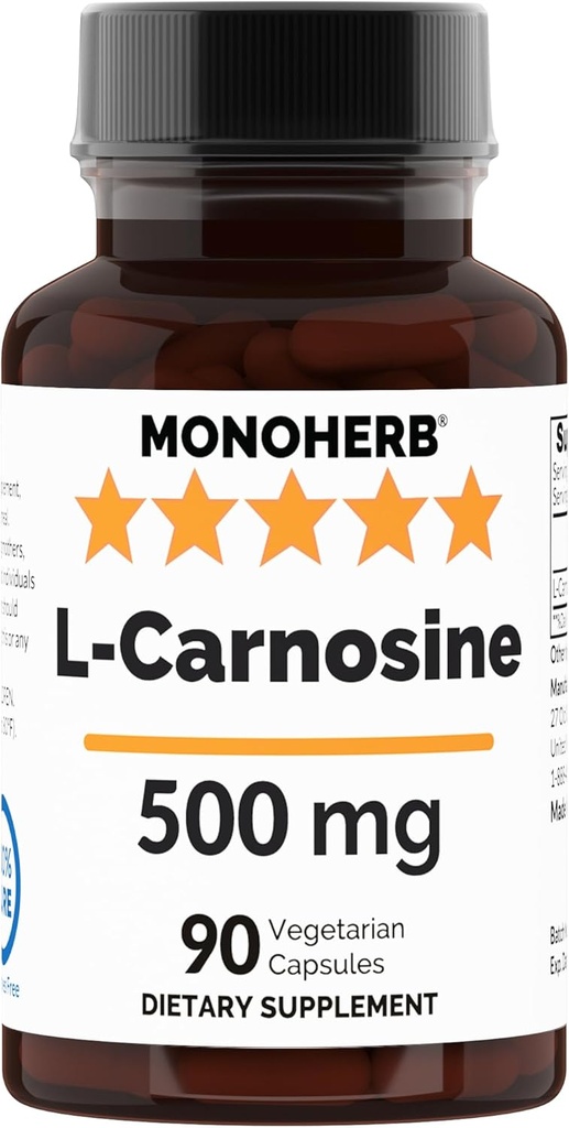 L-Carnosine 500 mg - 90 capsule di veg - 90 porzioni