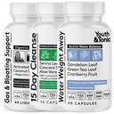 Pillole di Bloccaggio per Puffiness, Debloat Acqua, Stomach, Gut & Colon Cleanse Detox | con Carbone Attivato Liquido, Olio di Cocco e Menta piperita, Foglia di Senna & More | 150 Capsule