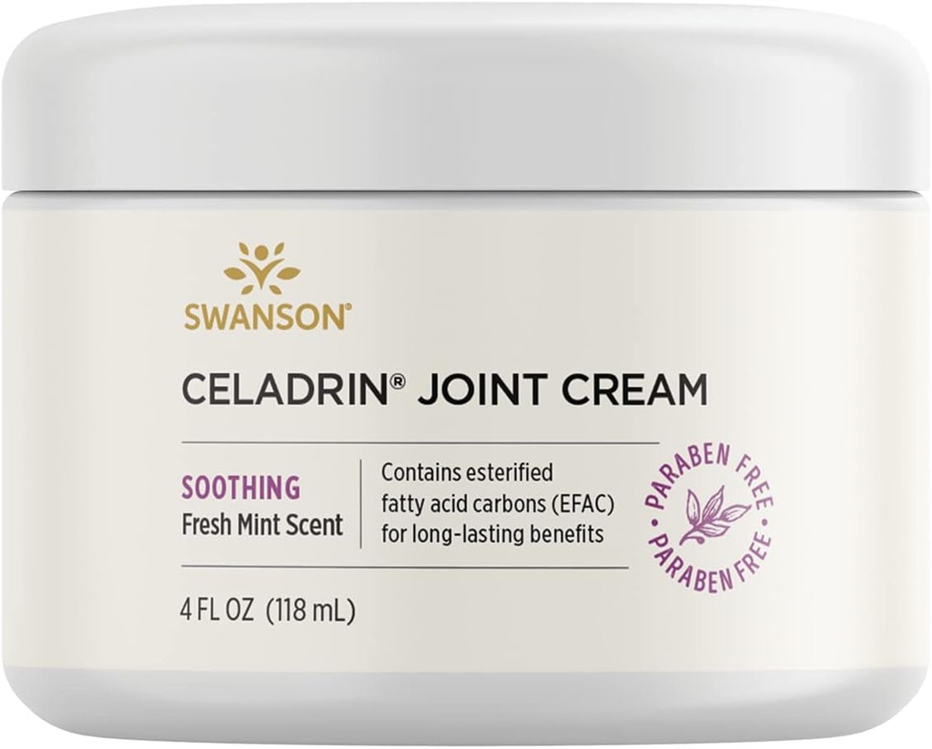 Swanson Celadrin Joint Cream 4 fl Ounce (118 ml) Crema