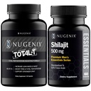 Nugenix Essentials Shilajit e Total-T Testosterone Booster per gli uomini