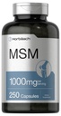 Horbäach MSM Supplemento capsule | 1000mg | 250 Count | Non OGM e Gluten Formula gratuita | Methylsulfonylmethane