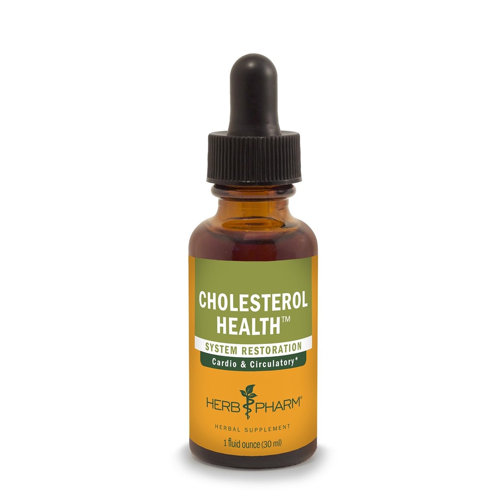 Herb Pharm Colesterol Health Herbal Liquid Formula per il supporto cardiovascolare e circolatorio - 1 oncia