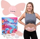 Relief Pink-Period Cramps Pain Relieving Device, Cramp Massager for Menstrual and Lower Back Ache, Riduce Endometriosis Discomfort, PMS TENS Unit, Wireless o Wired, Natural Cycle Support