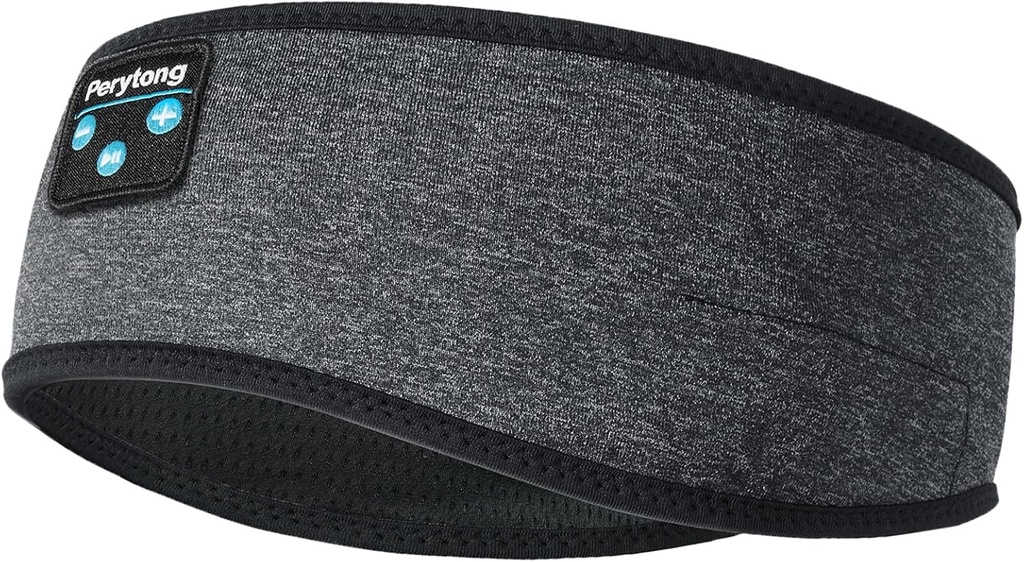 Cuffie a pelo perytong, cuffie wireless Bluetooth Headband, auricolari a pelo per la parte Sleeper, elastico Musica dormire Fascia, ASMR Wireless Eye Mask Tech Gadgets Regali per le donne uomini