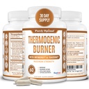 Bruciatore grasso termogenico puramente ottimale per le donne - Advanced Metabolism Support & Energy Booster - Ingredienti naturali, Vegan-Friendly, Non-GMO - 60 capsule