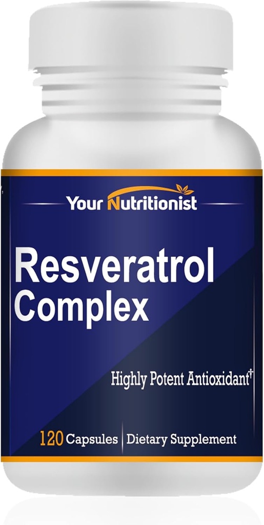 Complesso di resveratrolo Potenti antiossidanti, 120 capsule, 60 giorni