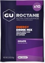 GU Energy Roctane Ultra Endurance Energy Drink Mix, Vegan, Gluten-Free, Kosher, Caffeina- Free, and Dairy-Free n-the-Go Energy for Any Workout, 10 Single-Serving Packets, Grape