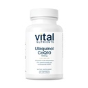 Vital Nutrients Ubiquinol CoQ10 100mg | Forma attivata di Coenzyme Q10 | Potente antiossidante per sostenere la salute cardiovascolare e cerebrale* | Gluten and Dairy Free | 60 Softgel vegetariani