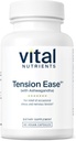 Vital Nutrients Tension Ease con Ashwagandha | Stress Relief Supplement per il sollievo dello stress occasionale e della tensione nervosa | Gluten, Dairy, Soy Free | Non-GMO | 60 capsule