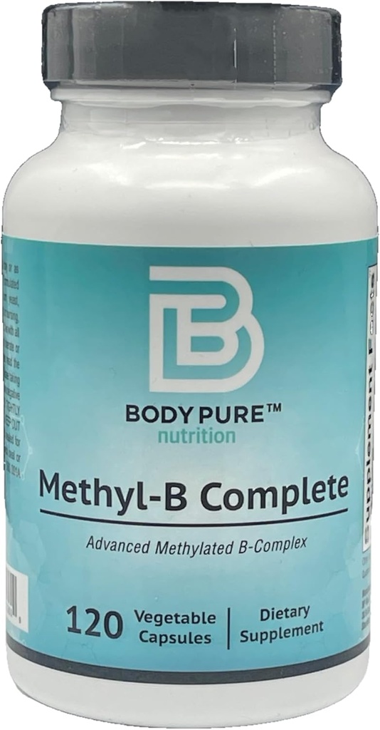 Corpo Pure Methyl-B Complete - Essential Methylated B Vitamins per la produzione di energia e la salute generale 120-Capsules