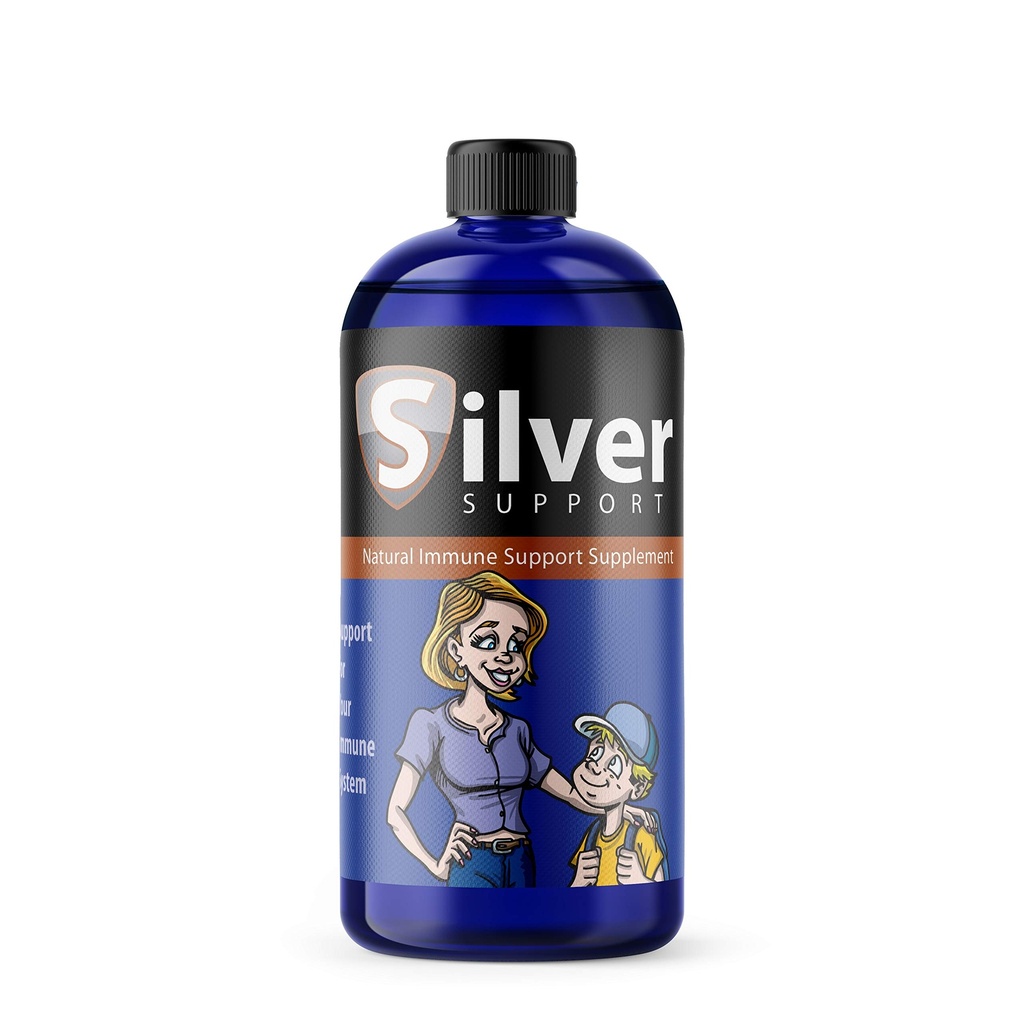 Nano Ionic Silver Technology - Liquid Immune Booster per tutte le età e gli animali domestici - Cutting-Edge 10 ppm Formula Migliora il benessere - 32oz