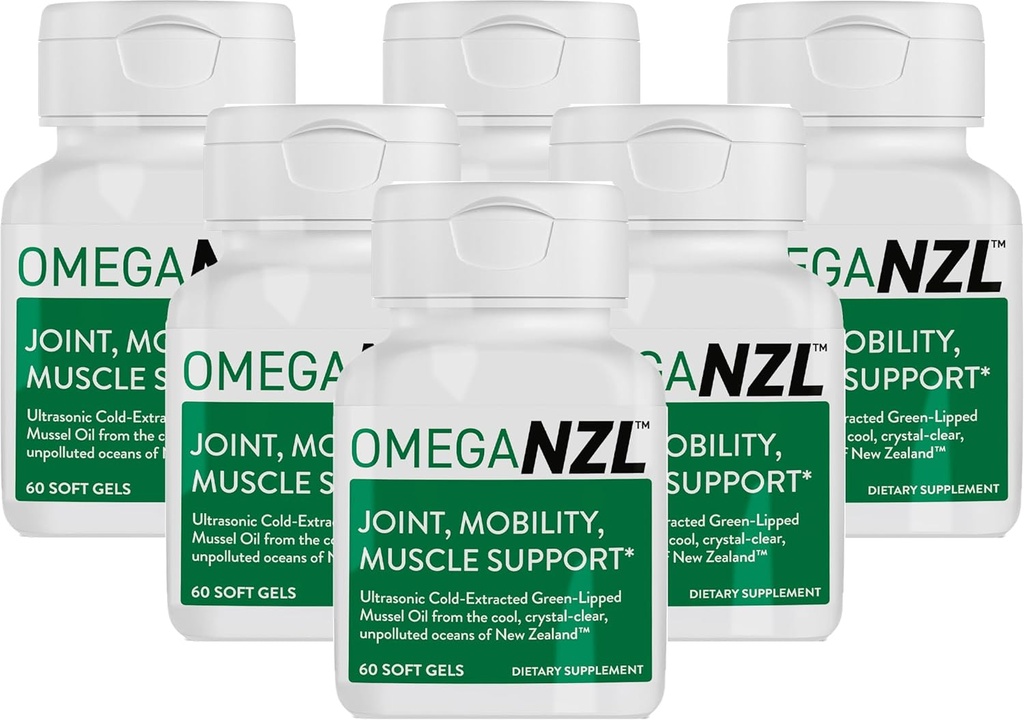Originale Omega-3 Joint Support Supplement, Miglior sollievo del muscolo naturale, Olio di Mussel verde, 360 Softgels, No Fishy Aftertaste