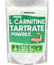 XPRS Nutra L Carnitina L Tartrato Polvere - Tartrato di Carnitina Pura L Premium - L-Carnitina - Polvere di Carnitina Amichevole Vegana L - Supplemento di Aminoacidi (4 oncia)