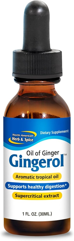North American Herb and Spice, Gingerol, Olio di Ginger, 1-Ounce