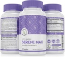 SERINI-MAX - 5-HTP Mood Support Supplemento + Calcio - Supporta lo stato calma e pacifica della mente - Boost Serotonina, 5HTP 200mg per Stress Management & Sleep Support Supplements - 60 Capsule