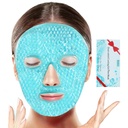 Maschera di faccia di ghiaccio di BeeVines, pacchetto di gel di raffreddamento per gli occhi di Puffy, compressori riutilizzabili freddi e caldi, maschere congelate per le donne per i cerchi scuri, Puffiness & Allergies (One Pack Blue)