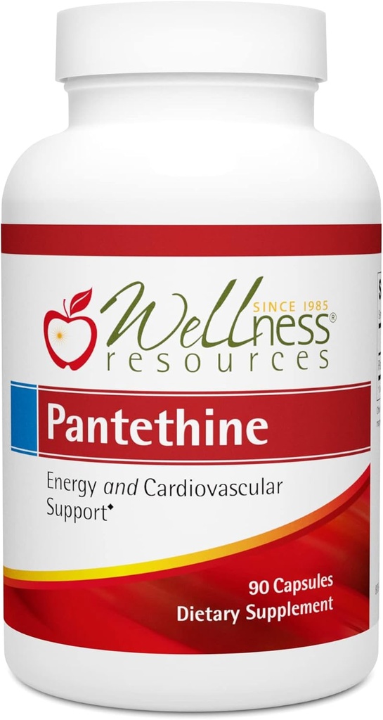 Risorse Benessere Pantethine - Vitamina attiva B5. Vegan (300 mg, 90 capsule)