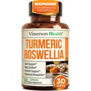 Boswellia Serrata integratore alimentare per il supporto e il bilanciamento dell'infiammazione delle articolazioni – Supplemento di Boswellia Turchese con estratto di Ginger & Black Pepper per l'assorbimento potenziato – Non-GMO - 60 capsule