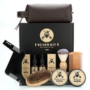 Beard Care Kit Regali per gli uomini, 9 Pcs Beard Grooming Kit, Beard Club Kit è un unico regalo per gli uomini per il ragazzo del marito di papà, compleanno anniversario del padre Wedding Idee regalo di Natale per lui Boss