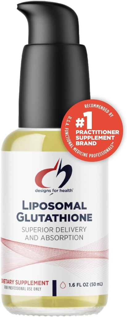 Progetti per la salute Glutathione Liposomal - Liquid Glutathione Supplement, 100 mg con assorbimento potenziato - Detox + Immune System Support - Lemon Peppermint Gocce aromatizzate (50 Serve / 1.7oz)