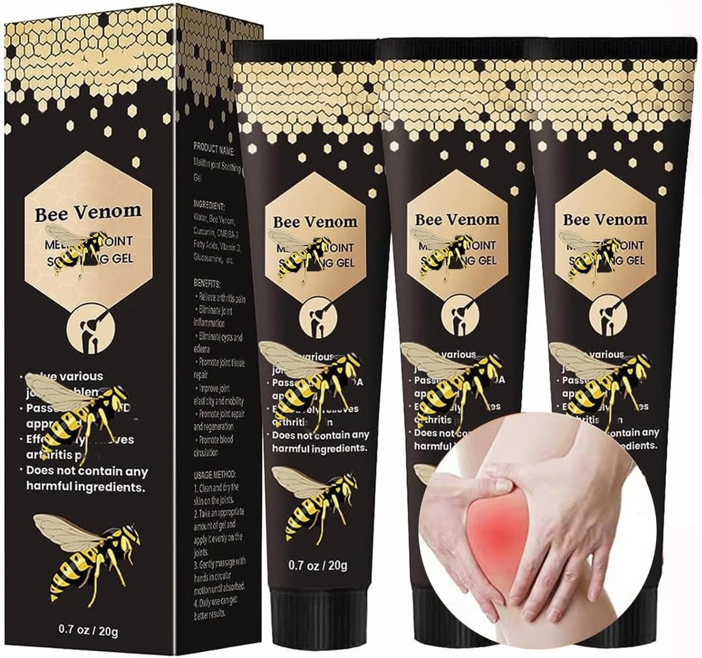 Crema di sollievo di api Venom, Joint & Muscle Soothing Bee Venom Cream, Newzealand Bee Venom Gel (B)