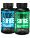 Booster di testosterone di fabbrica Jacked per gli uomini | Blocker di estrogeno con Tongkat Ali - Androsurge Anti-Estrogen + Primasurge Natural Test Booster - per la crescita del muscolo, vitalità, energia, alimentazione di 30 giorni