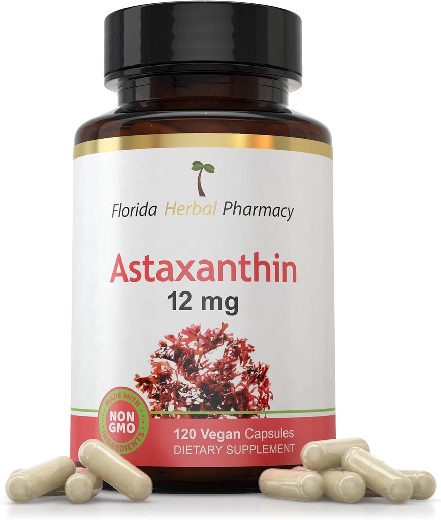Farmacia di erbe della Florida, Astaxanthin 12 mg capsule (120 capsule)