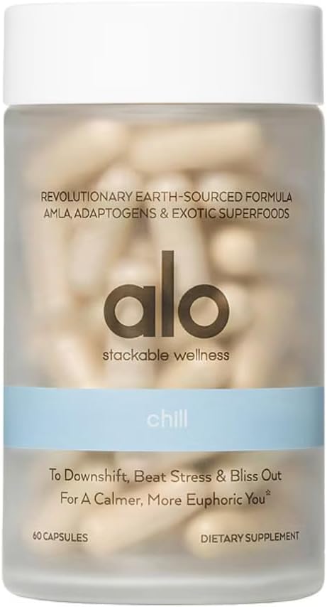 Alo Chill Capsules Rilassamento Supplemento Che Supporta Calma e Clarity Mentale