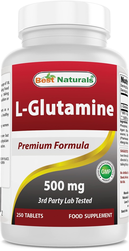 I migliori naturali L-Glutamina 500 mg 250 compresse