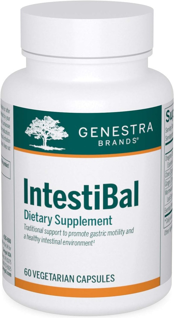 Genestra Marche IntestiBal | con oli essenziali da Ginger e Wormwood | 60 capsule