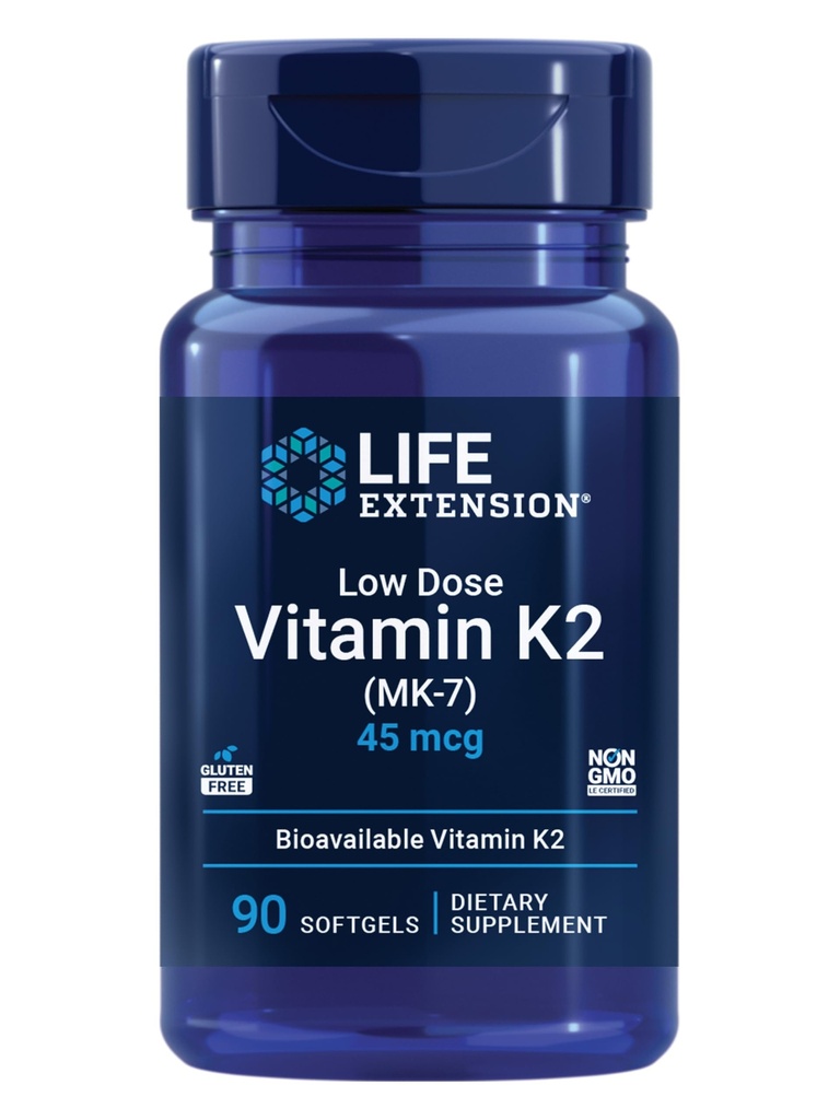 Vitamina K2 – Supporta la salute arteriosa – Non OGM, senza glutine – 90 Softgels