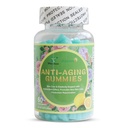 Gummies Anti-invecchiamento, promuove nuove cellule della pelle ringiovanimento di produzione, antirughe e supporto di Firmness della pelle, aroma di limone, 60 conte